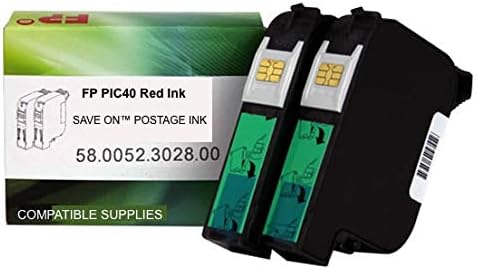 Save On Postage Ink Red Fluorescent Postage Meter Ink Cartridge Compatible with Pic40 Red Ink Francotyp Postalia Postage Meter Cartridge – Ink Cartridge for PostBase Mailing System 20/30/45/65/85