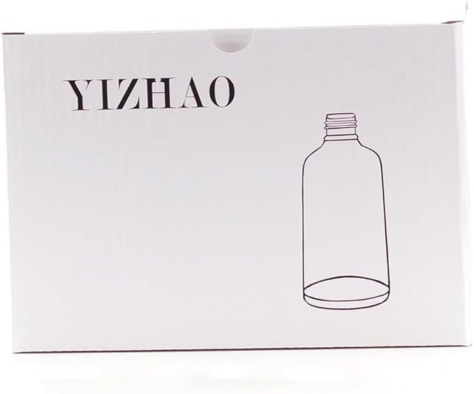YIZHAO Black Glass Dropper Bottle 2oz, Tincture Bottles with Glass Dropper, for Essential Oils, Aromatherapy, Cosmetic, Laboratory, Pharmacy, Liquids, Travel –12 Pcs
