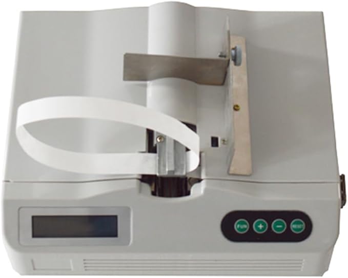 INTBUYING Cash Bundling Machine Fully Automatic Small Banknote Baling Machine Binding Speed 2 Secs Per Time Binding Machine for tie Bills Cards banknotes