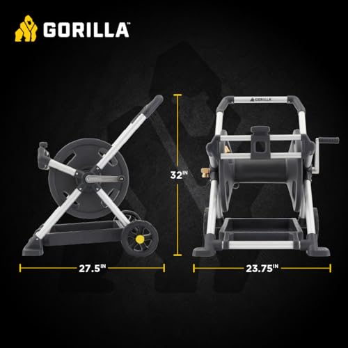 Gorilla 225’ Aluminum Zero-Rust Mobile Hose Reel