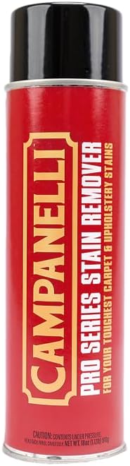 Campanelli Pro Series Stain Remover - 18oz Aerosol - Point & Spray Carpet Cleaner, Spot Remover, Great For Pet Stains & Odors, Upholstery, Fabrics, & More