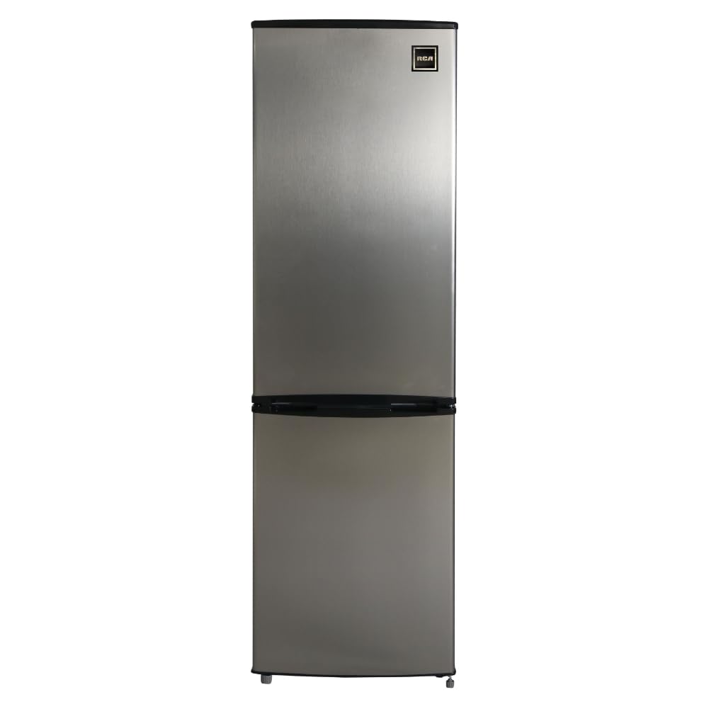HAMILTON BEACH HBFR9004 RCA RFR9004 Cubic Foot Fridge with Bottom Mount Freezer, 9.2 cu. ft, Stainless