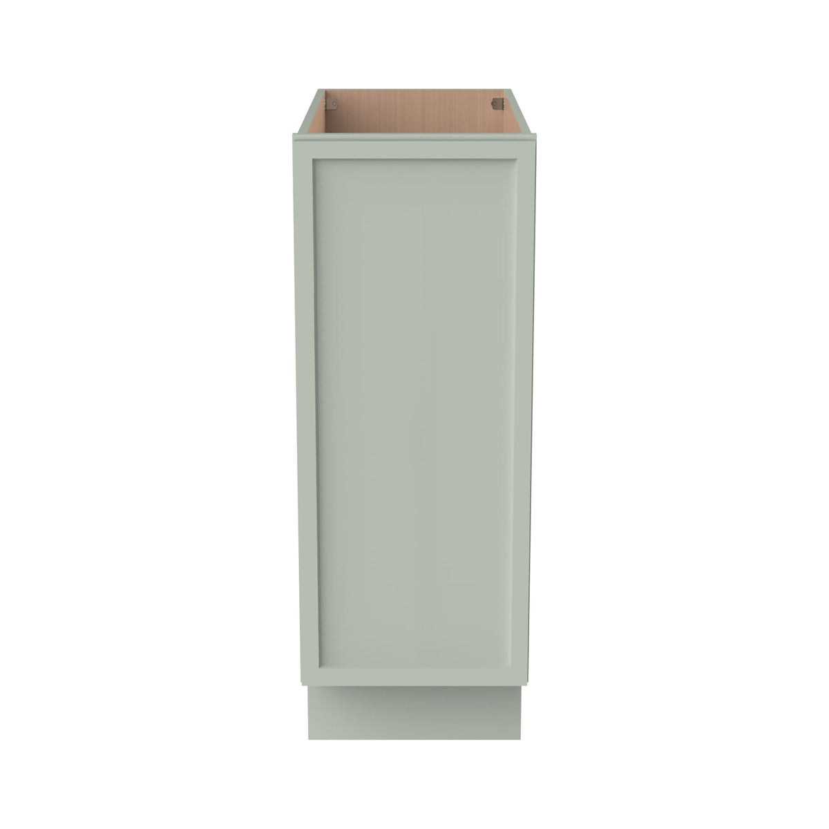 RTA Solid Wood Frame Full Height Door Base Cabinet - 1 Door and 1 Shelf,Kitchen Storage Cabinet, Entryway Cabinet, Suitable Kitchen, Living Room, Entryway, and Office(Jade Green 12”W×21”D×34.5”H)