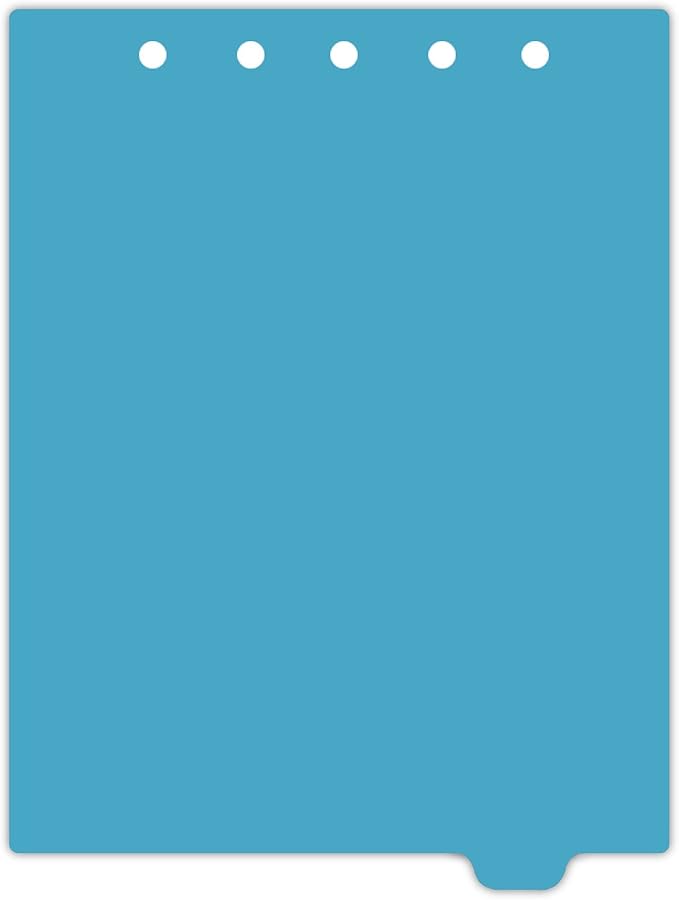 Carstens - Heavy Duty Plastic Ring Binder Dividers, Bottom Tab, 1/9 Cut, Tab 8 Position, US Letter, Blue, Case of 50, (2619-08CS) - Ideal Medical Chart Dividers or Index Tabs for 3 Ring Binders