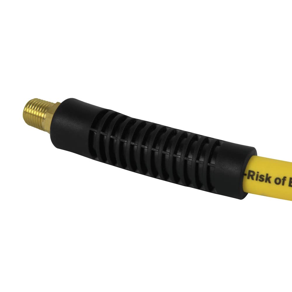 DEWALT Retractable Air Hose Reel 50ft, Wall or Truck Bed Mounted Usable for Pnuematic Air Tools for Mechanics, Garage, At Home and More: Double Arm Construction, 3/8in x 50ft Hose