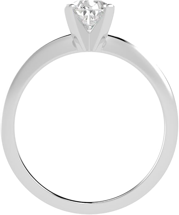 1 to 5 Carat LAB GROWN Solitaire IGI CERTIFIED Diamond Engagement Ring (E-F Color VS2-SI1 Clarity)