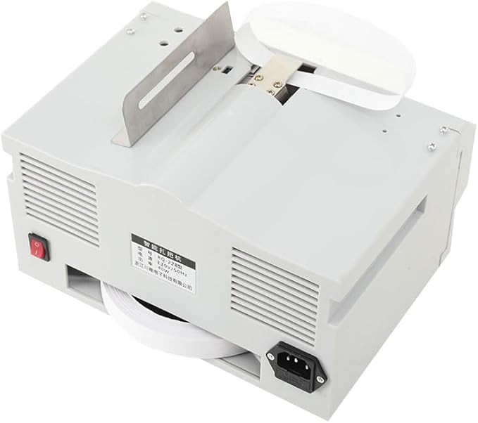 Intelligent Banknote Bundling Machine Currency Strapping Tool Currency Bundle Strapping for Bank Automatic Small Cross Binding Machine Paper Tape Money Strapping Bundling Money Packer 110V