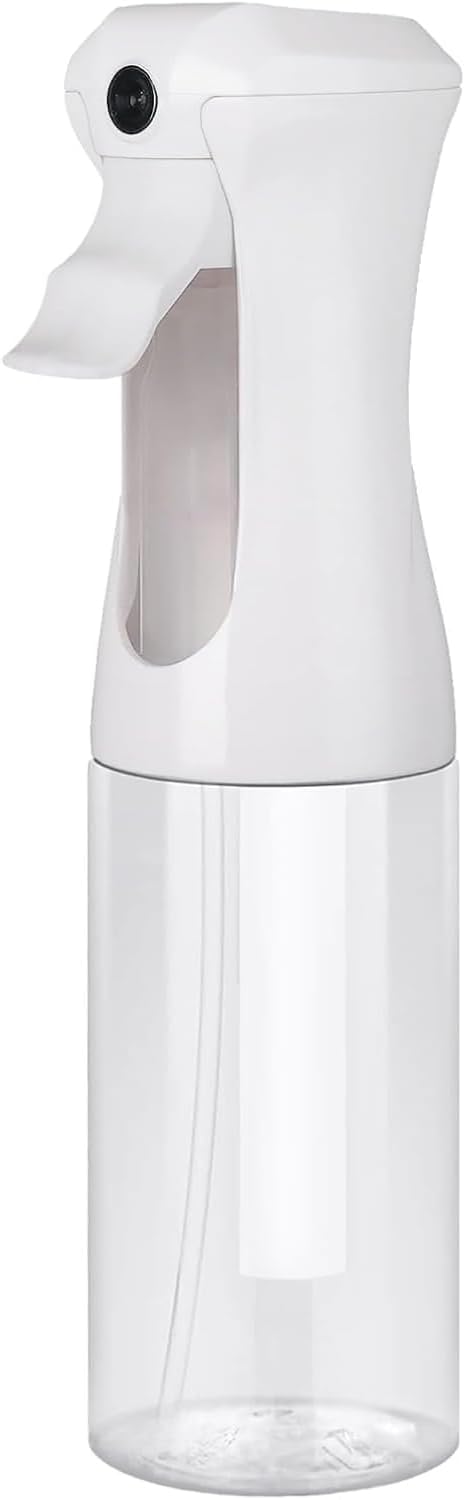 VIGOR PATH Continuous Spray Bottle for Hair â Fine Mist Mister for Hairstyling, Cleaning, Plants, Pets, Barbers, Salons, and Essential Oil Applications (200ml/6.7 oz) Clear