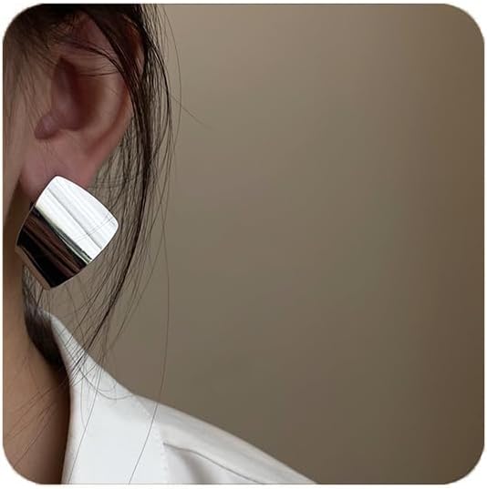 Unique Abstract Earrings For Women,Geometric Statement Stud Earring Large Hypoallergenic Earring for Gift