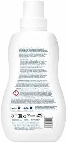 ATTITUDE Baby Laundry Detergent, EWG Verified, Plant and Mineral-Based Formula, HE Compatible, Vegan Household Products, Unscented, Sensitive, 33.8 Fl Oz, 35 Loads
