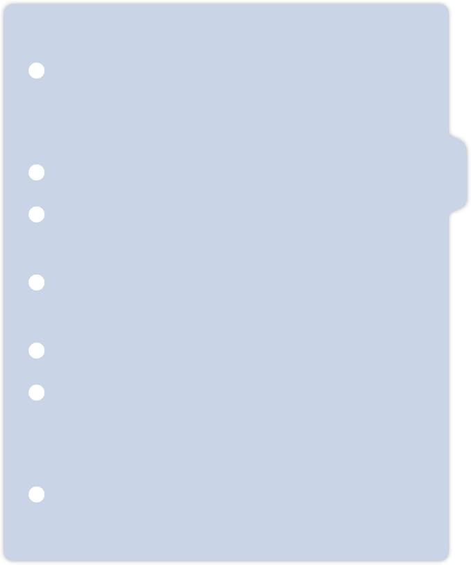 Carstens - Heavy Duty Plastic Ring Binder Dividers, Side Tab, 1/9 Cut, Tab 3 Position, US Letter, Pale Blue, Pack of 10, (2618-12) - Ideal Medical Chart Dividers or Index Tabs for 3 Ring Binders