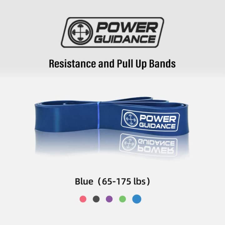 POWER GUIDANCE Pull Up Assist Bands - Stretch Resistance Band - Mobility Band - Powerlifting Bands - by Perfect for Body Stretching, Powerlifting, Resistance Training (Blue)