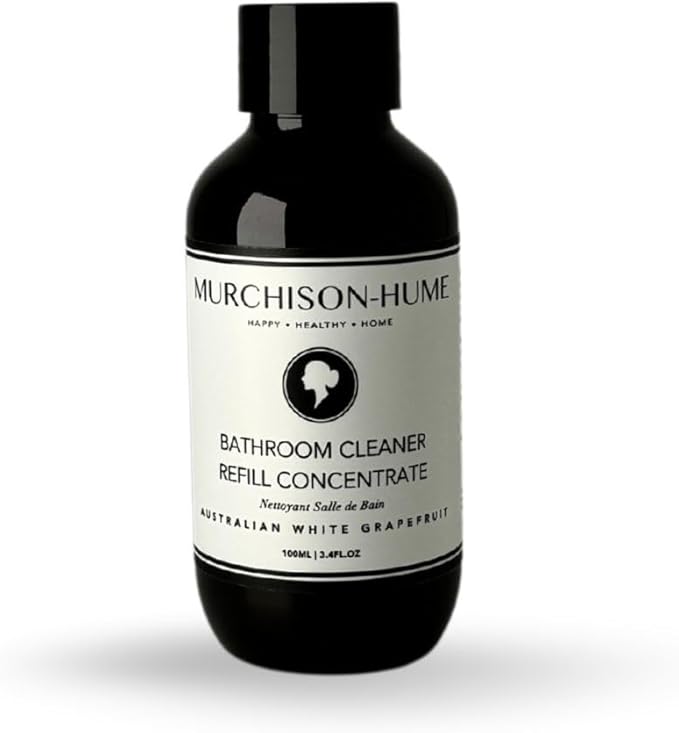 Murchison-Hume Plant-Based, Multi-Surface, Tub and Tile Bathroom Cleaner, Travel-Friendly, Eliminate Odor, Reduce Plastic Waste, Australian White Grapefruit, 3.4oz Refill Concentrate