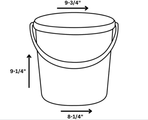 House Naturals 2 Gallon Food Grade - BPA Free Made in USA Buckets Lime Color pails with Screw On Gasket Lids (4, Lime - Orange lids)