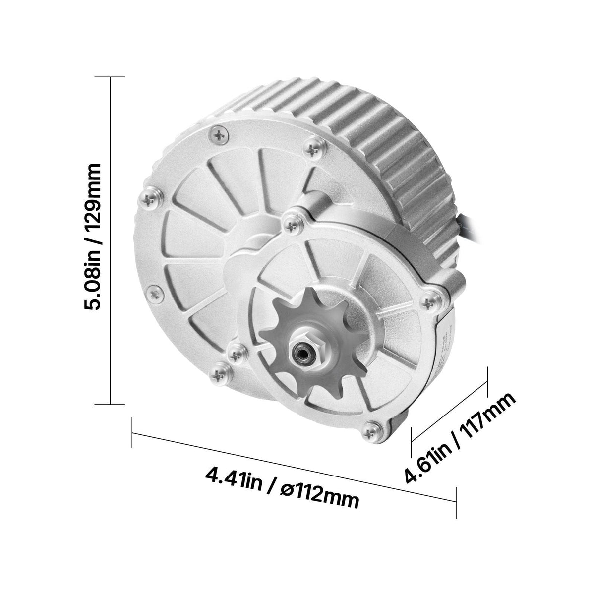 450W Electric Brushed DC Motor Kit - 36V 3000rpm Motor with Upgraded Speed Controller and Twistgrip Throttle Kit for Go Karts E-Bike Motorcycle Scooter