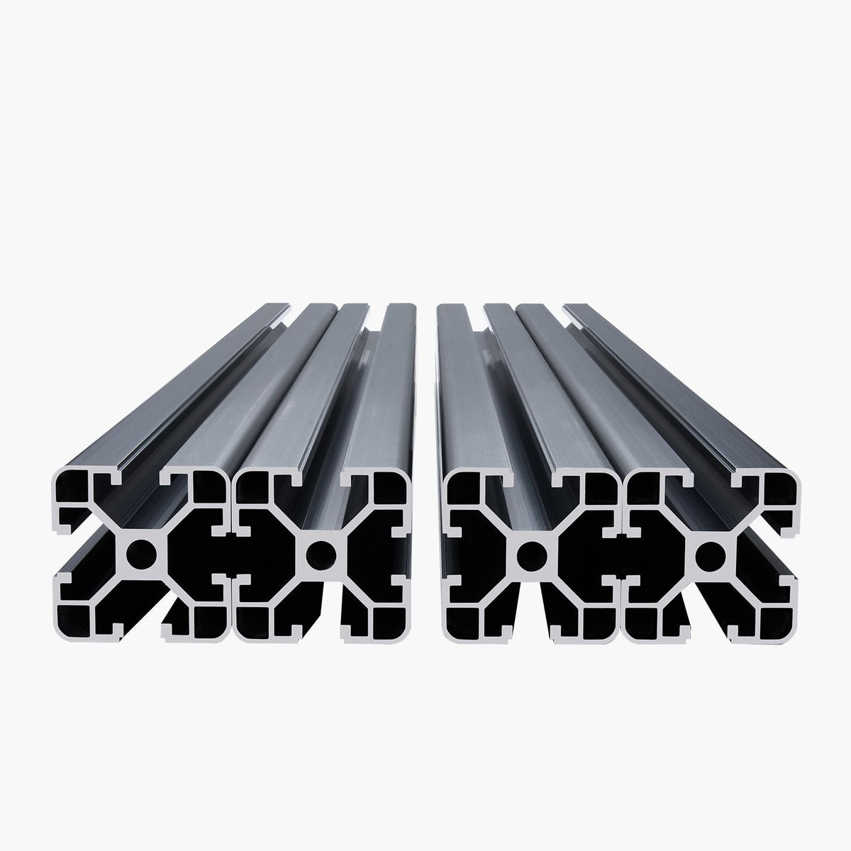 4PCS 23.6 in (600 mm) T Slot 4040 Aluminum Extrusion Profile, European Standard Anodized Linear Rail, High-Strength Extruded Aluminum Rail for 3D Printer, CNC Machine DIY, Laser Engraving, Black