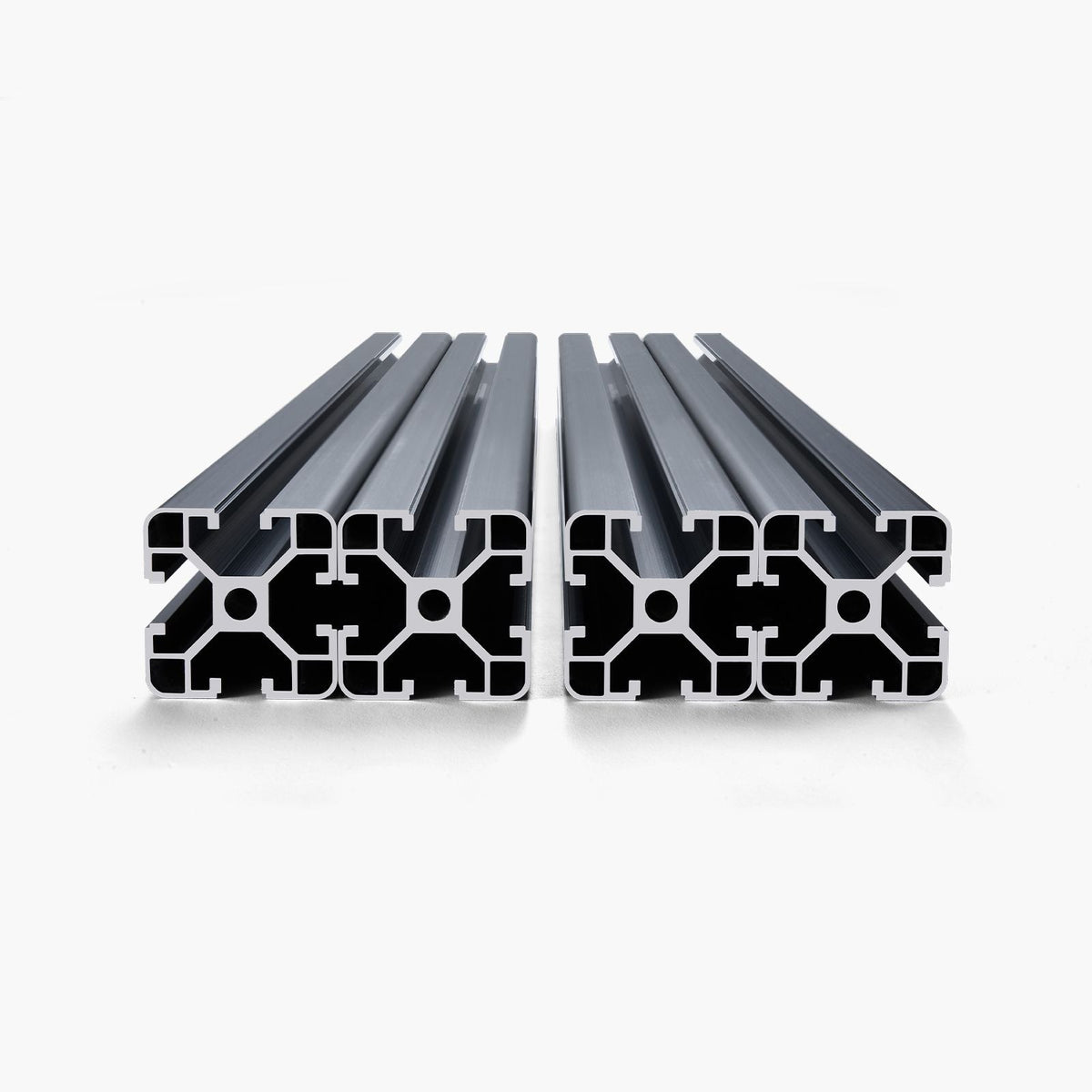 4PCS 23.6 in (600 mm) T Slot 4040 Aluminum Extrusion Profile, European Standard Anodized Linear Rail, High-Strength Extruded Aluminum Rail for 3D Printer, CNC Machine DIY, Laser Engraving, Black