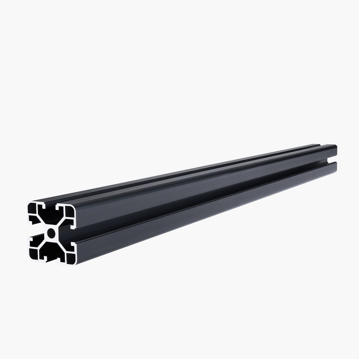 4PCS 23.6 in (600 mm) T Slot 4040 Aluminum Extrusion Profile, European Standard Anodized Linear Rail, High-Strength Extruded Aluminum Rail for 3D Printer, CNC Machine DIY, Laser Engraving, Black