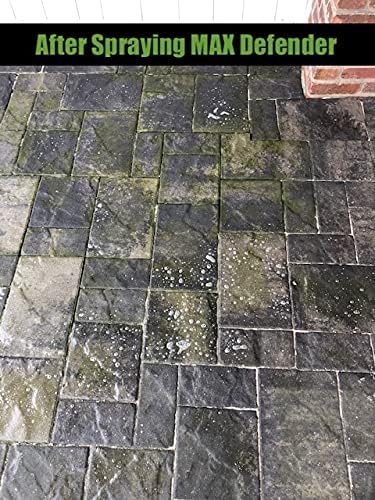 MAX Defender Ready-to-Use Outdoor Cleaner | Eliminates Stains from Mildew, Algae & Lichen | Multi-Surface Cleaner for Decks, Patios, Driveways, Siding, Concrete, Vinyl, Wood, Fences & Outdoor Surfaces