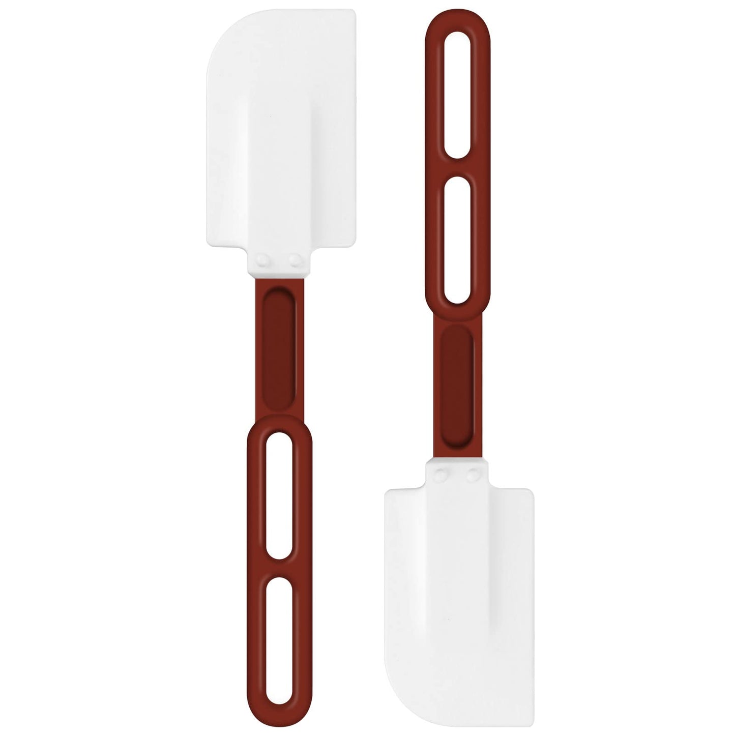 High-Temp Silicone Spatulas, 10'' Commercial Spatula 500°F Heat-Resistant Non-Stick Silicone Scraper, Set of 2 (10-Inch, NSF)