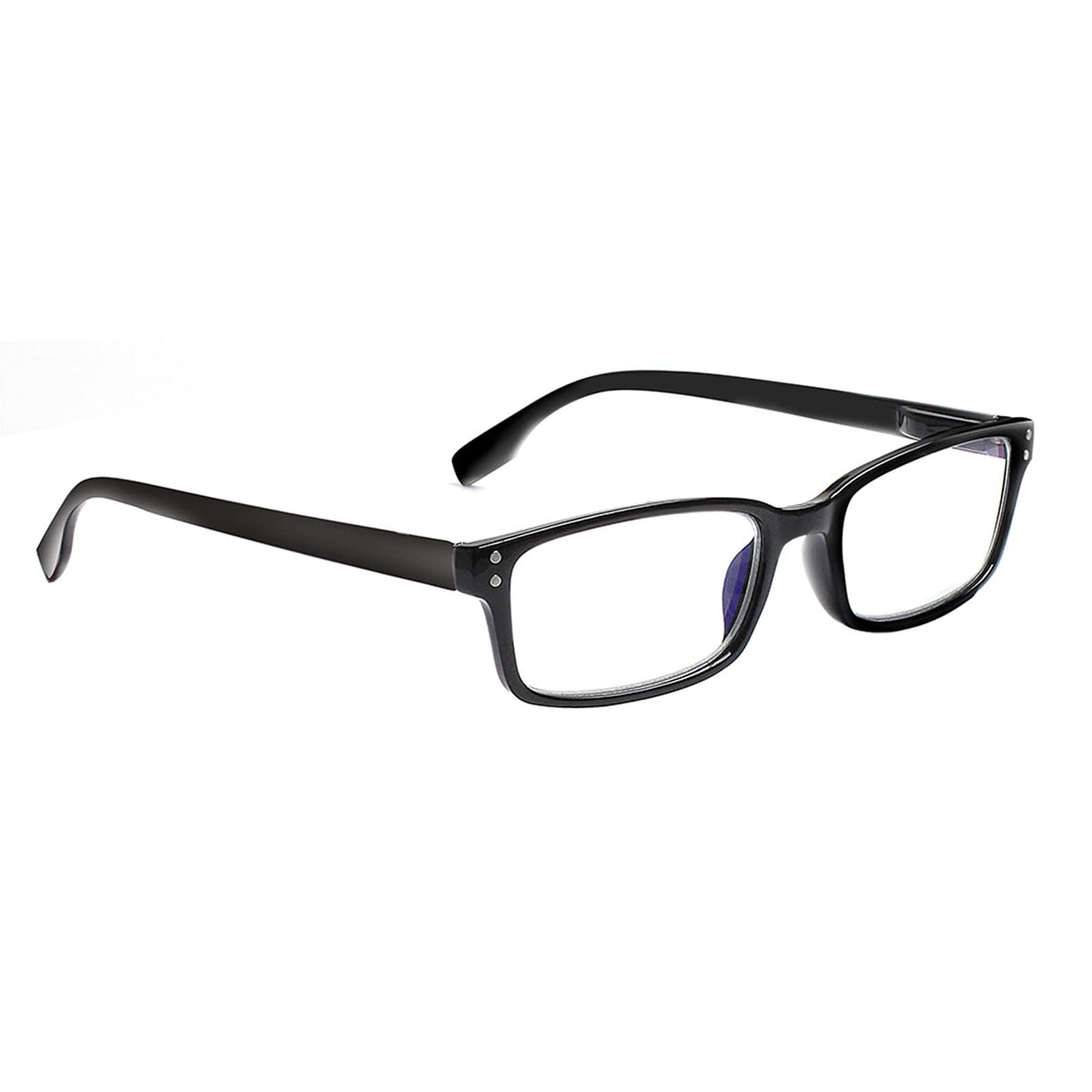 Kerecsen 6-Pack Reading Glasses Blue Light Blocking,Spring Hinge Readers for Men Women,Computer Eyeglasses (6 Black, 1.5, multiplier_x)