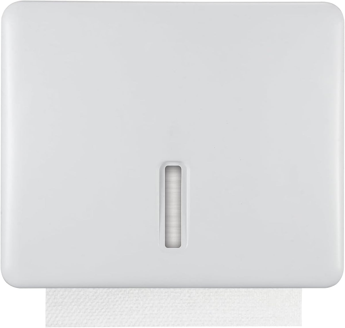 Multifold Paper Towel Dispenser Wall Mount (White) â Large Capacity C-Fold, Trifold, and Folded Commercial Hand Towels Holder for Bathroom & Restroom â Adhesive or Screw Mounted