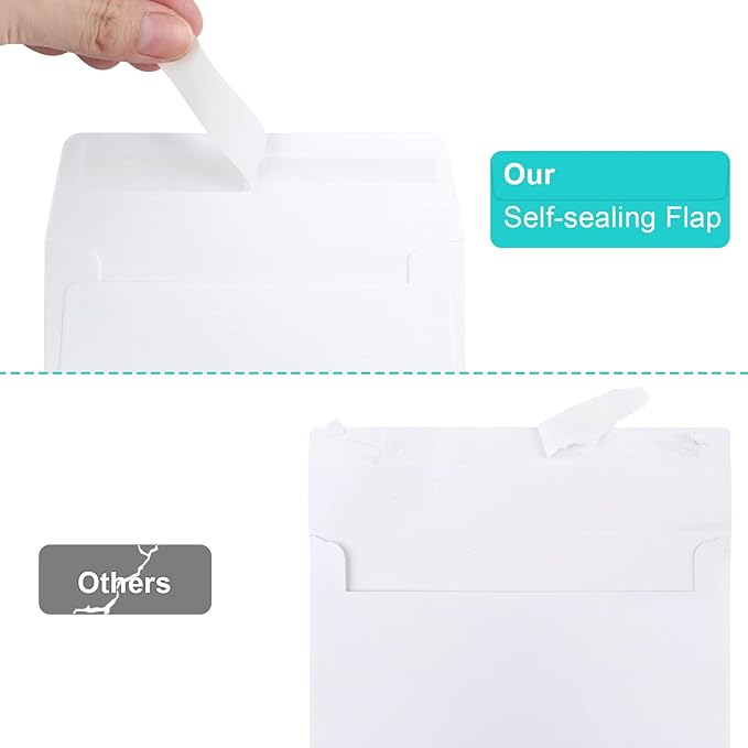 90 Packs A1 Envelopes, 3.5x5" Envelopes White, Small Envelopes RSVP Envelopes, Envelopes Self Seal for Weddings, Photos, Postcards, Greeting Cards, Mailing