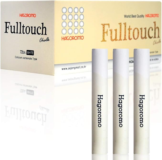 Hagoromo Fulltouch Color Chalk 1 Box [72 Pcs/White]