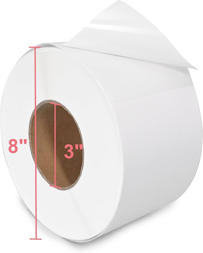 L LIKED Direct Thermal Labels 4"x 6" (1 Rolls, 1000 PCS) - for 3" Core Industrial Printers Address & Shipping Labels-White Perforations (Commercial Grade)