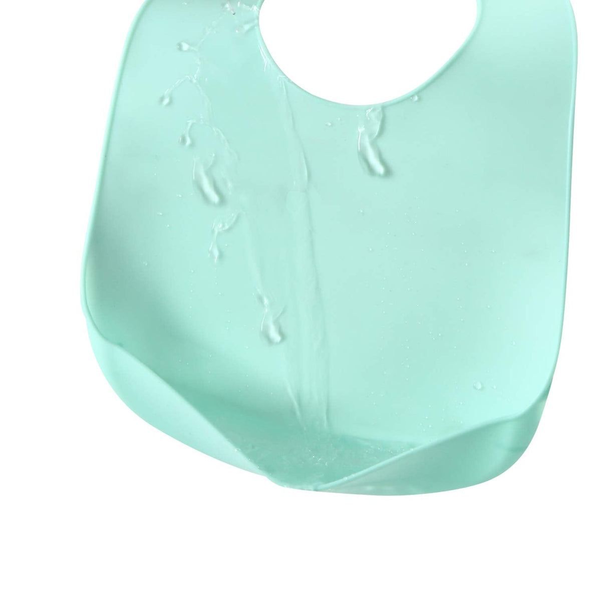 PandaEar Cute Super Thin Light Weight Unisex Silicone Baby Bibs Waterproof (Blue/Purple/Grey)