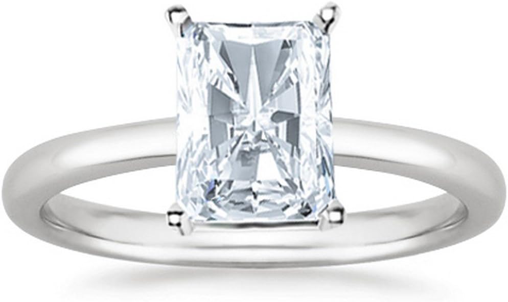 1 to 5 Carat LAB GROWN Solitaire IGI CERTIFIED Diamond Engagement Ring (E-F Color VS2-SI1 Clarity)