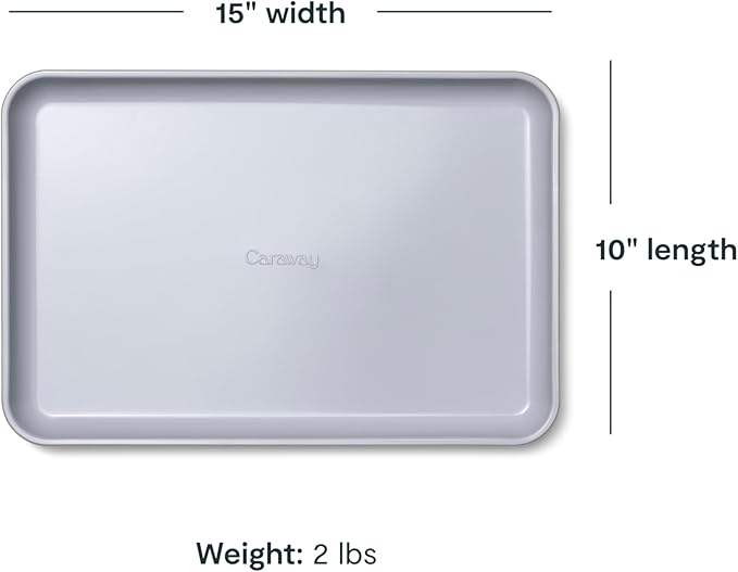 Caraway Non-Stick Ceramic Baking Sheet - Naturally Slick Ceramic Coating - Non-Toxic, PTFE & PFOA Free - Perfect for Baking, Roasting, and More - Medium (15" x 10") - Perracotta