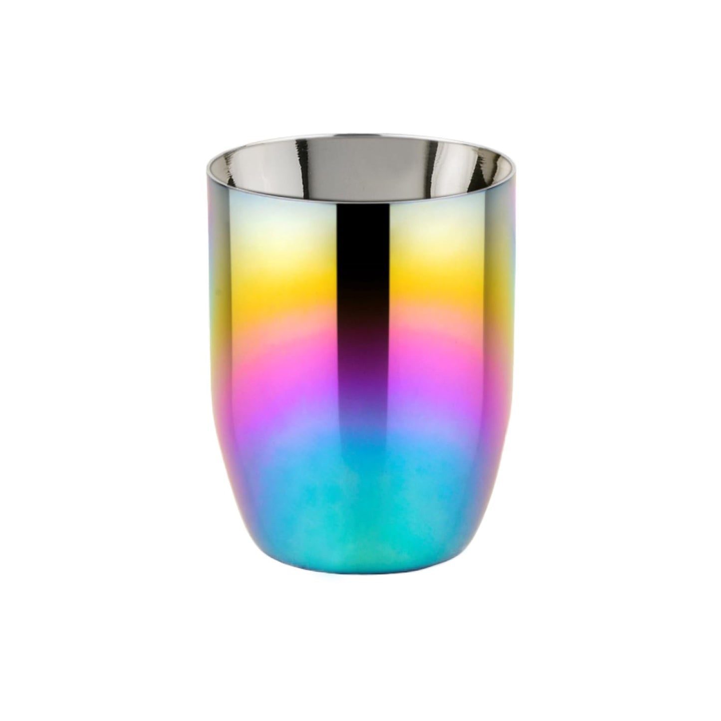 Ahimsa Stainless Steel Kids Cup, Pediatrician Designed, Colorful Toddler Cups for Open Cup Training, 8oz, 100% BPA Free & Dishwasher Safe, Single Rainbow (Rainbow / 1 Cup, 8 oz)
