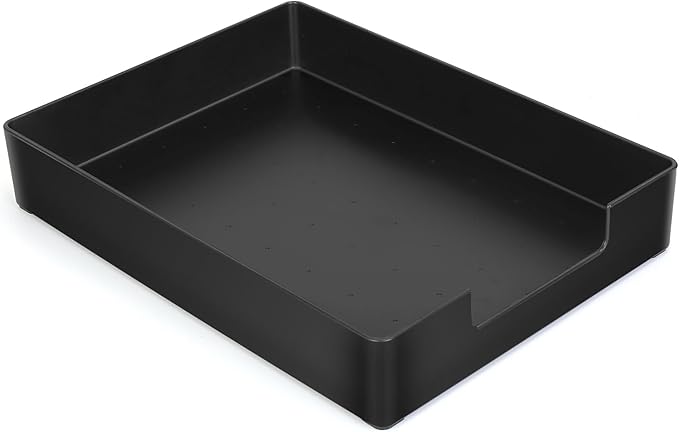 Letter-Size Tray, Desk Drawer Organizer, A4 Plastic Paper Tray, Multi-use Large Storage Basket for Office Home Supplies,13 x 9.6 inch