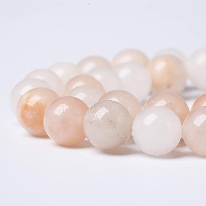 38PCS 10mm Natural Pink Aventurine Gemstone Beads Round Loose Spacer Stone Beads for Jewelry Making DIY Bracelet Necklace Materials 15"
