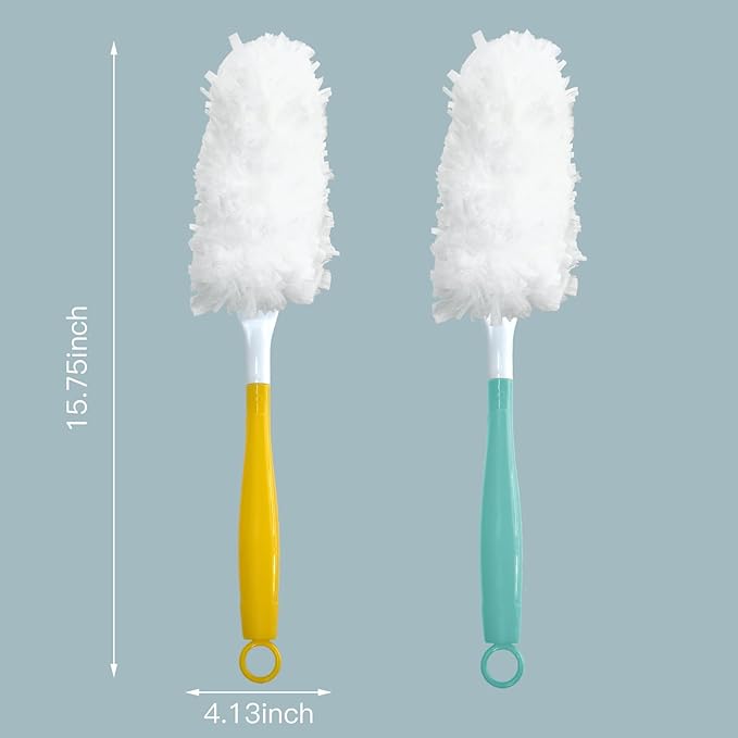 Car Interior Duster - Ultimate Cleaning Tool for Cars, House, and Office - Compact Mini Design for Effortless Dust Removal Double-Sided Design 2handle +20 Duster Refills.