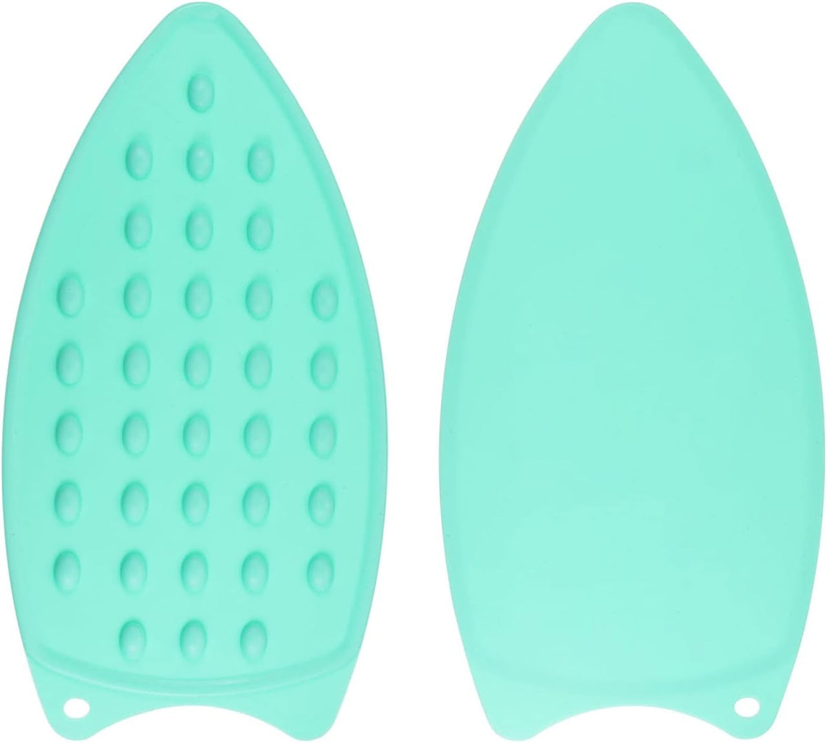 HARFINGTON 2pcs Silicone Iron Rest Pad, Multipurpose Iron Hot Resistant Mat Iron Rest Plate for Ironing Board Hot Heat Resistant Steam Compact Mat, Turquoise