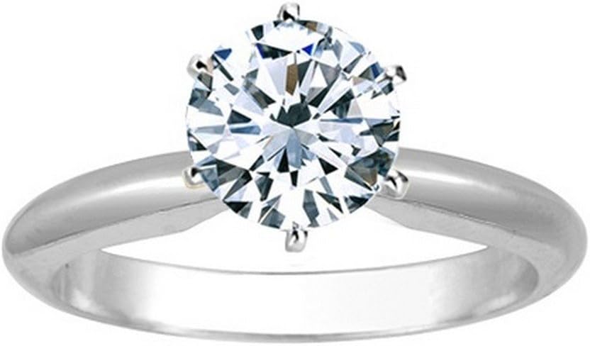 1 to 5 Carat LAB GROWN Solitaire IGI CERTIFIED Diamond Engagement Ring (E-F Color VS2-SI1 Clarity)