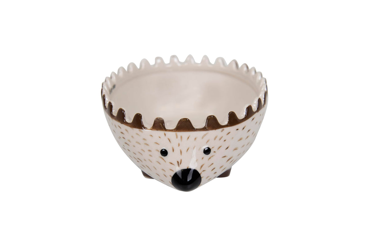 Creative Co-Op Hand Painted Stoneware Hedgehog Measuring Cups (Set of 4 Sizes)