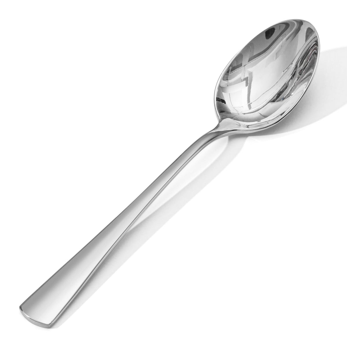 KINGSTONE 8.15-Inch Dinner Spoons (Not Teaspoons), 4-Piece 18/10 Stainless Steel Table Spoon Set, Silver, Food Grade, Dishwasher Safe