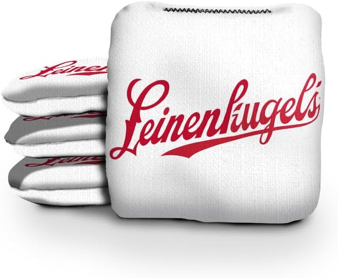 Slick Woody's Official Brand Beer + American Flag Cornhole Bags – Resin-Filled Tournament Performance with Dual Sided Professional Use Fabric- Set of 4