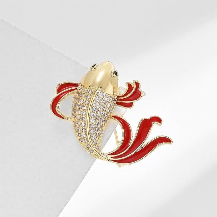 Animal Brooch for Women Girls 18k Gold Plated Animal Brooch Pin Rhinestone Animal Brooch Lapel Pin Jewelry Thanksgiving Day Birthday Wedding Gifts for Mom Wife