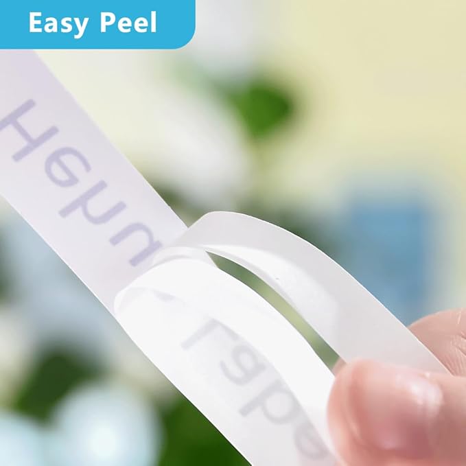 Hehua 18mm 0.7 Laminated White TZ Tape Compatible for Brother Label Maker TZe241 TZ-241 TZ241 TZe 241 3/4 x 26.2ft Label Tape for Ptouch PT D400 D600 D610BT P710BT P750W, Black on White, 5 Pack