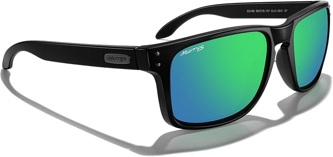 MERRY'S Polarized Square Sunglasses for Sports Driving Fishing Glasses UV400 Protection S3166