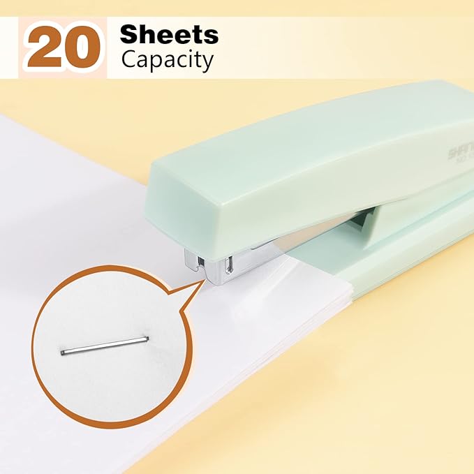 Tamaki Stapler, Office Stapler, Small Staplers for Desk, Green