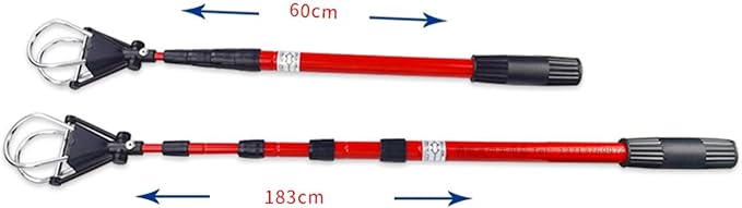 Golf Ball Retriever Telescopic Pick Up Tool Adjustable Aluminum Alloy Grabber Putter Device Tennis Ball Gatherer Extendable Function Suitable for