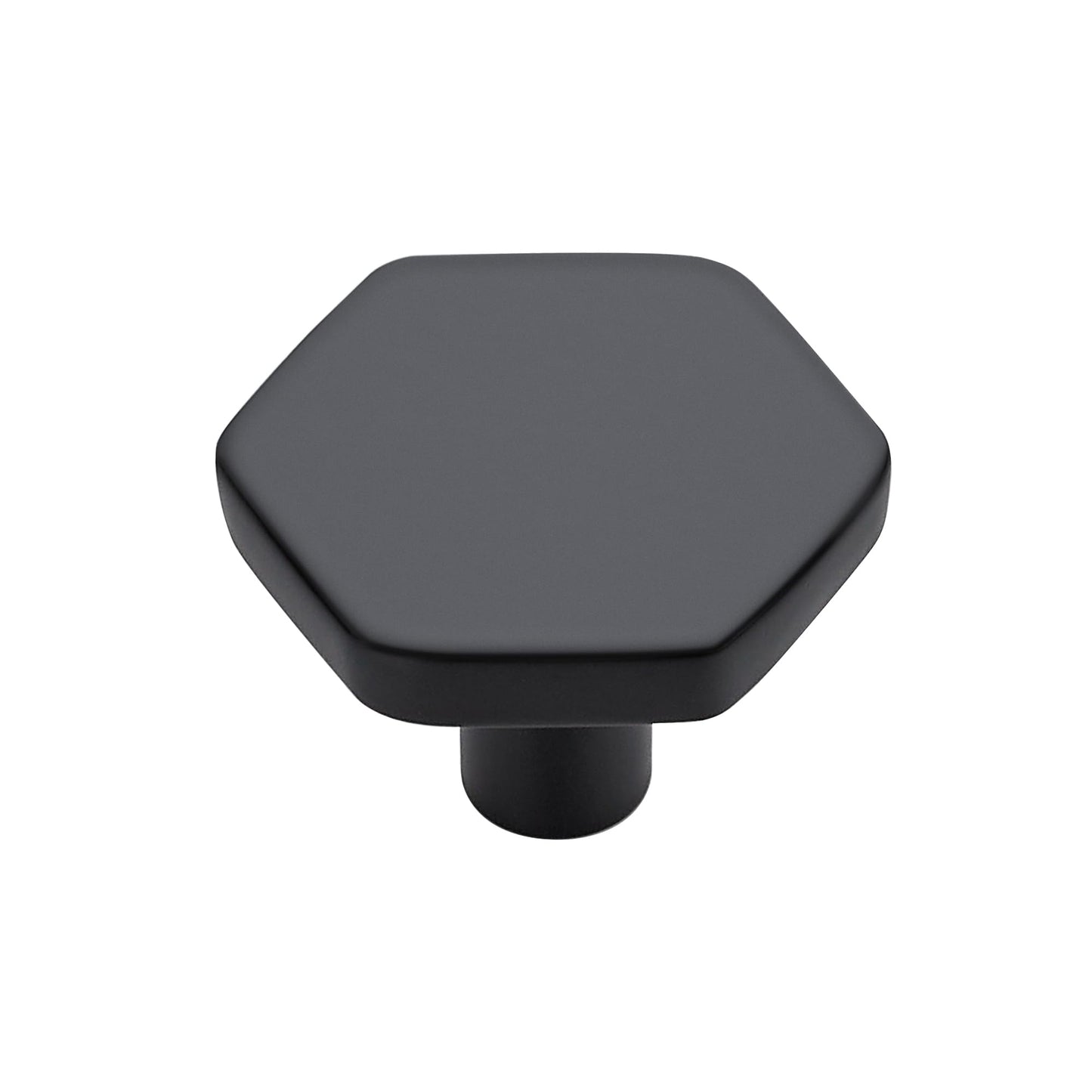Ravinte Decor 10 Pack Black Cabinet Knobs, Kitchen Cabinet Knobs Solid Closet Pulls for Kitchen Drawers, Hexagon Dresser Pulls for Closet Hardware 1.1"