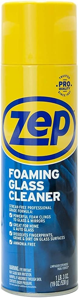 Zep ZUFGC24 Foaming Glass Cleaner 19 Ounces