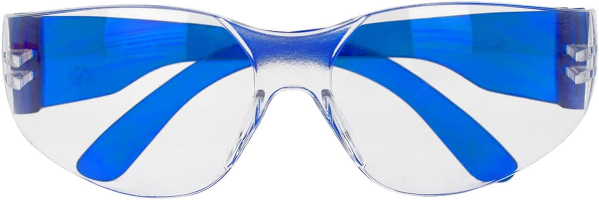 BISON LIFE Safety Glasses - Scratch Resistant Wrap Around Eyewear, Polycarbonate ANSI Z87.1 Impact Resistant Lens