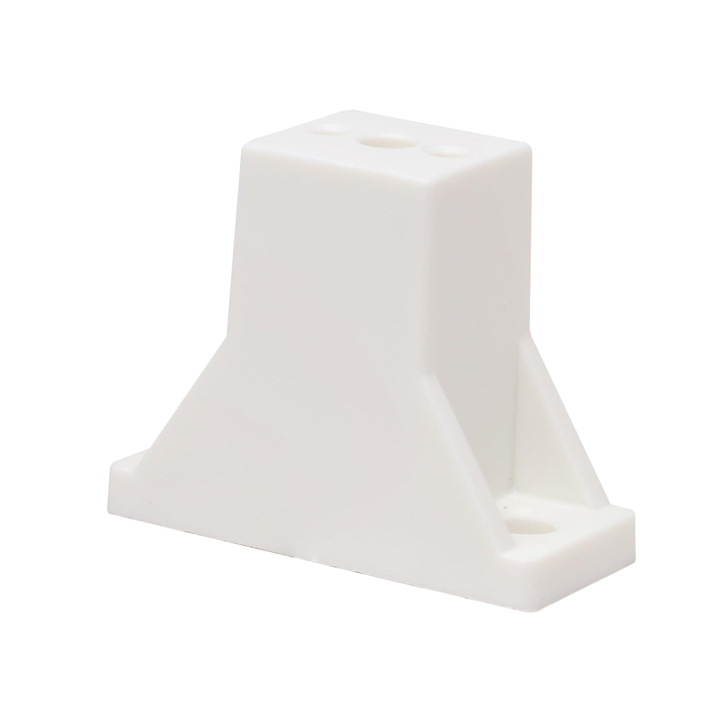 20 Pack Rok Hardware 1-1/2" (38.5mm) Drawer Slide Cabinet Side Spacers, Plastic Kitchen Cabinet Spacer for Slide-Out Trays, Screws Included, White - R038WHT